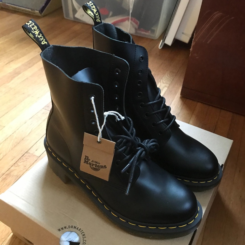 Clemency Dr. Martens heeled leather boots